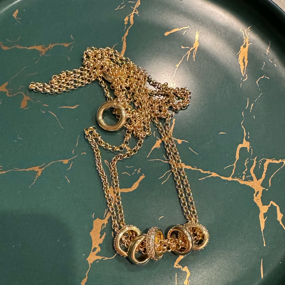 Roxanne Assoulin The Pavé Slider Necklace Gold - Picture 2 of 3